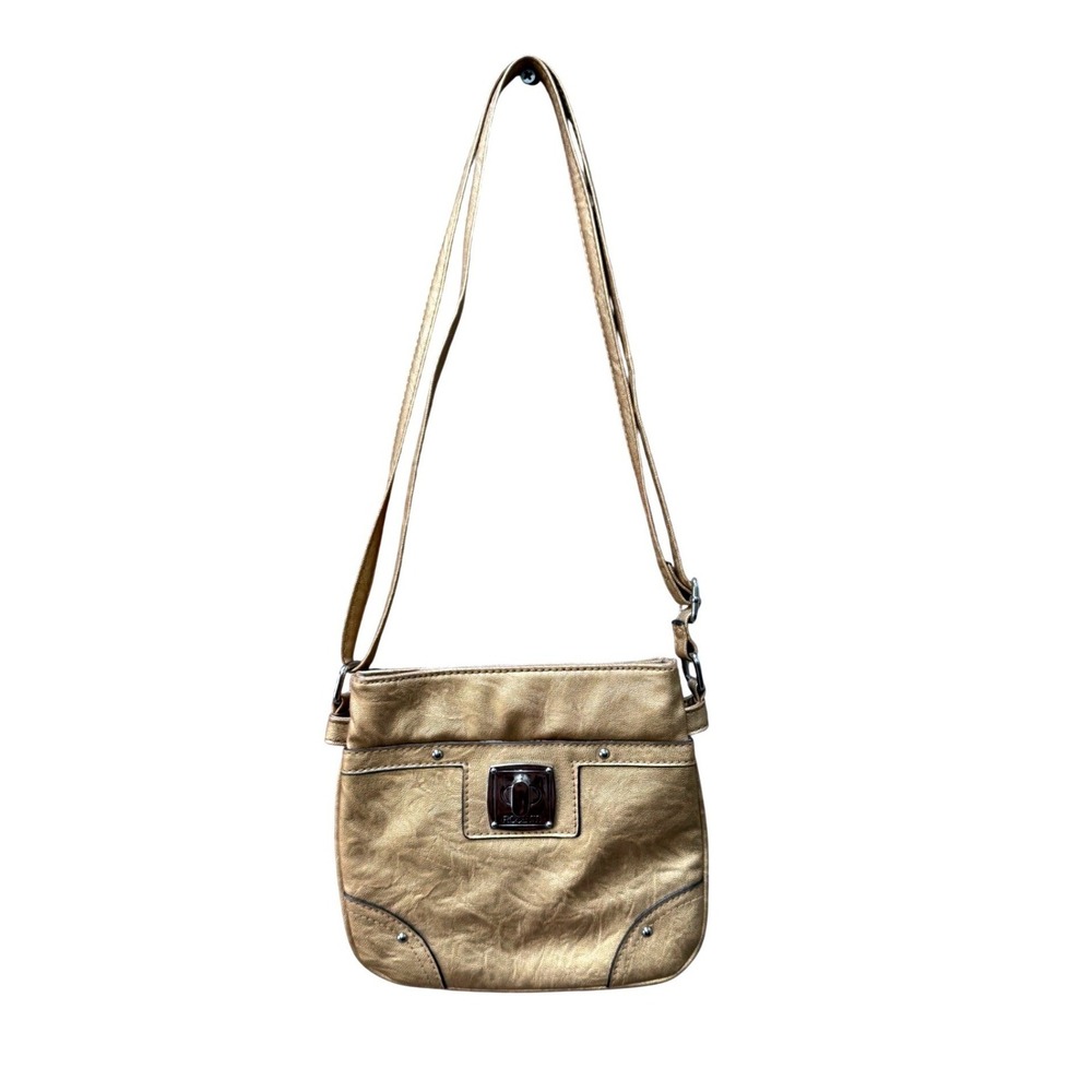 Y2K Rosetti Metallic Gold Crossbody Bag Small Travel Purse